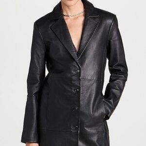 NWT Veda Crosby 90s Longline Leather Blazer from Reformation - Size XS